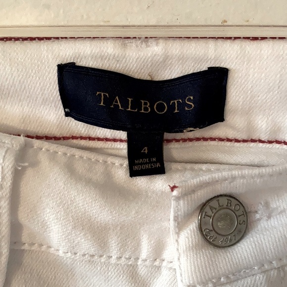 Talbots white jeans | size 4 | Theblondepeach - Picture 3 of 4